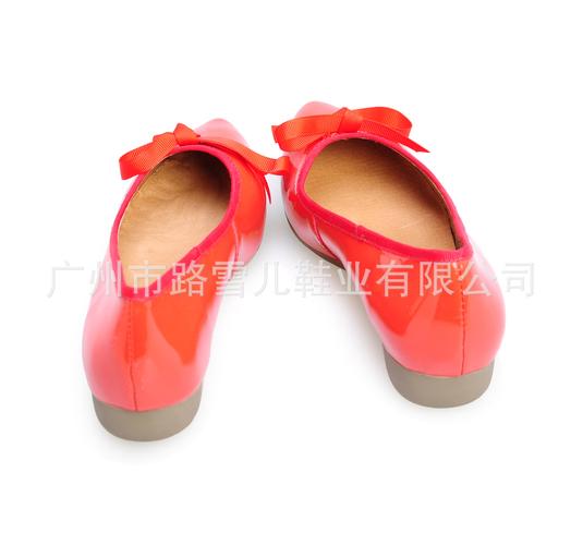2012新款 广州女鞋 真皮 平底鞋 尖头鞋 小额批发 工厂加工oem图片